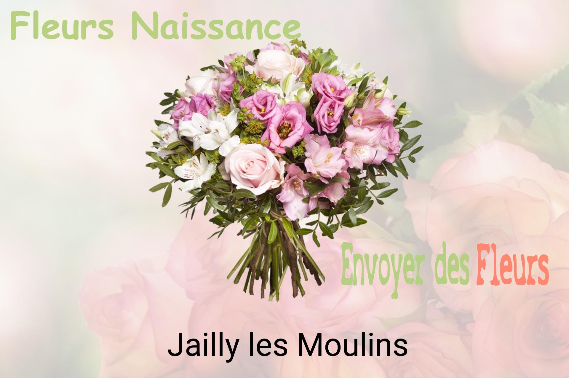 Bouquet de fleurs de naissance livré à Jailly-les-Moulins